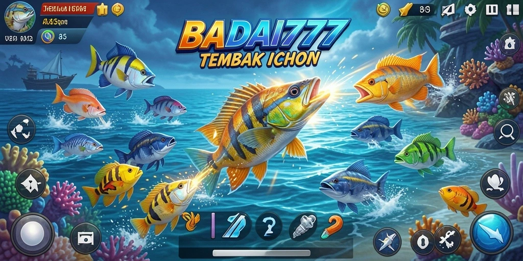 Gameplay seru BADAI777 dalam menembak ikan.