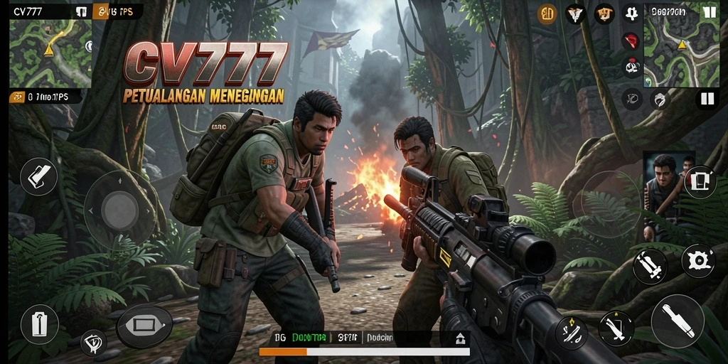 Tampilan gameplay seru dalam game TPS CV777.