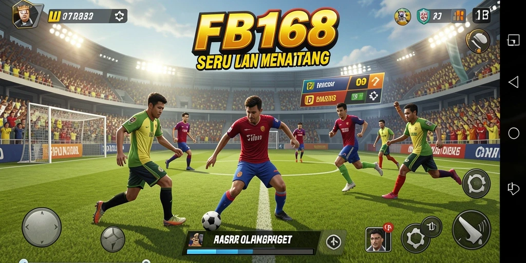 Screenshot menampilkan aksi mendebarkan dari pertandingan olahraga di FB168.