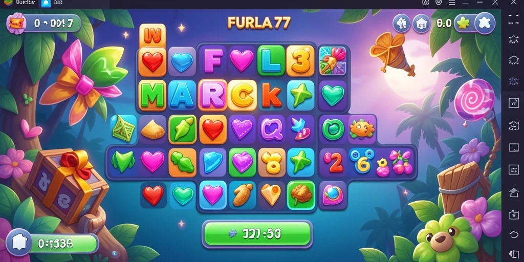 Tampilan gameplay FURLA77 yang menawan dan penuh warna.