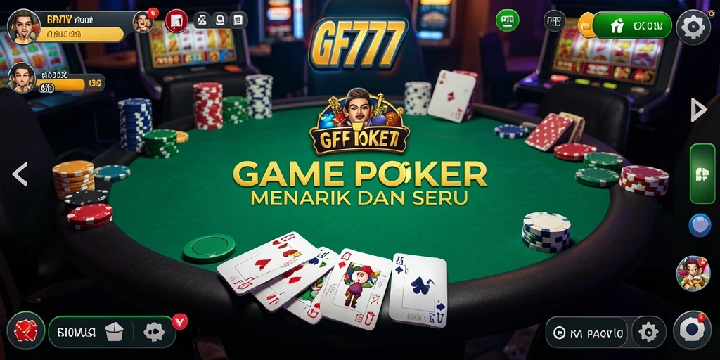 Tampilan gameplay Poker yang menarik di GF777.