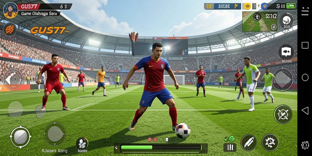 Screenshot GUS77 menampilkan gameplay seru dalam olahraga yang kompetitif.