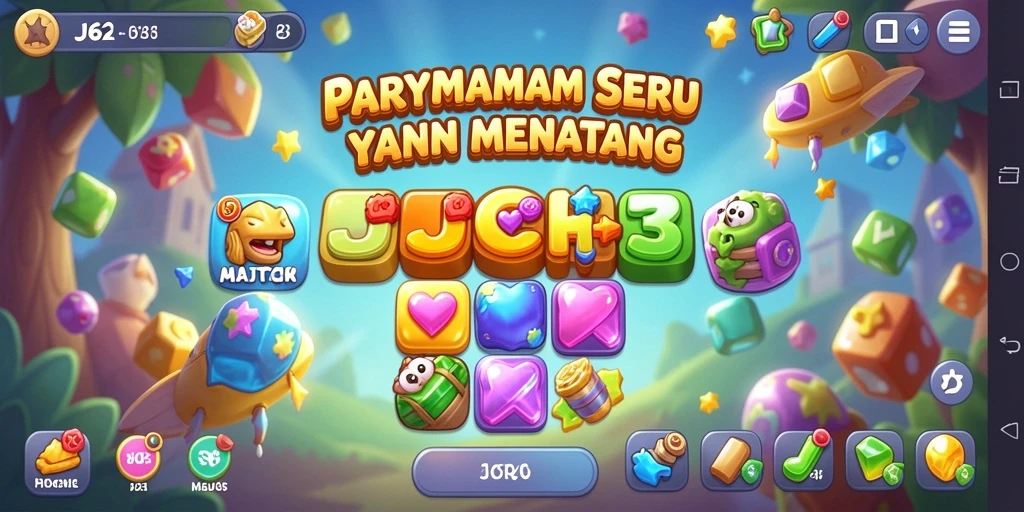 Tangkap momen seru dalam gameplay Match-3 JJ62 sekarang!