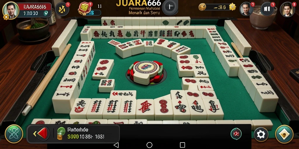Screenshot JUARA666 menampilkan gameplay Mahjong yang mendebarkan.