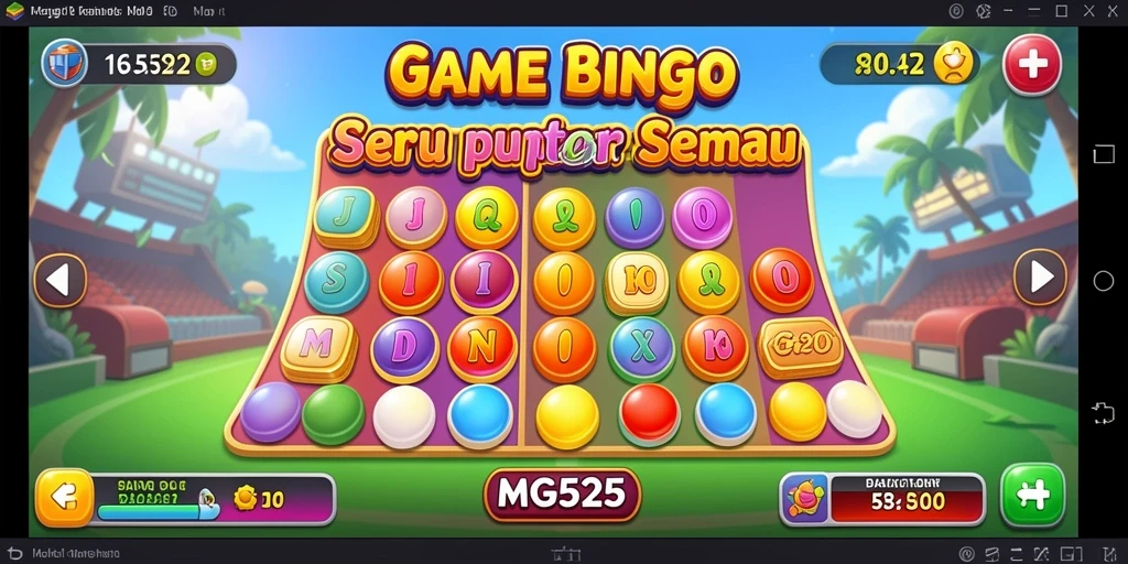 Tampilan gameplay menarik dari MG525 saat bermain Bingo.