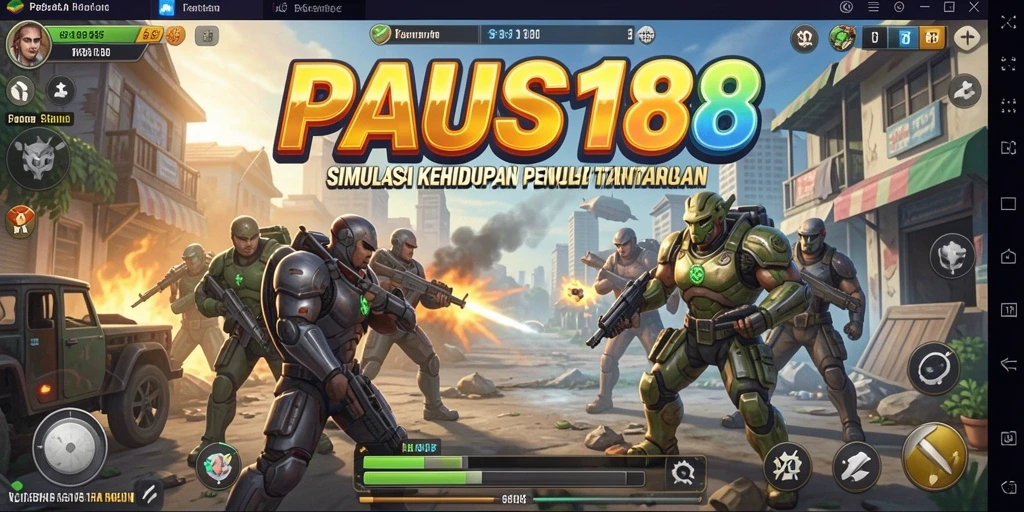 Screenshot gameplay PAUS188 menampilkan interaksi karakter dan lingkungan.