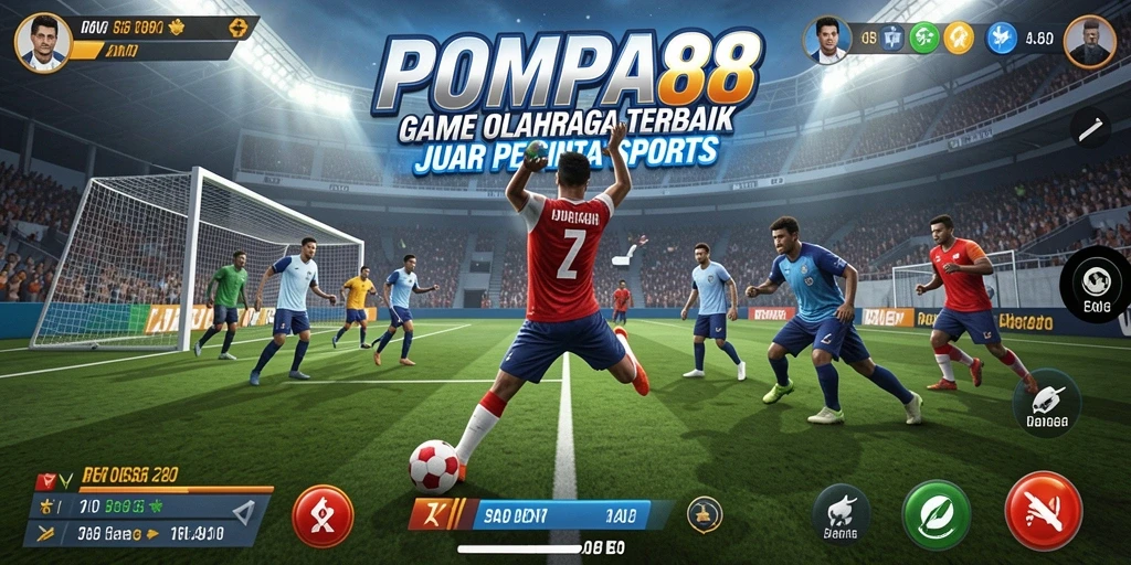 Tampilan gameplay seru dalam POMPA88 dengan berbagai pilihan olahraga.