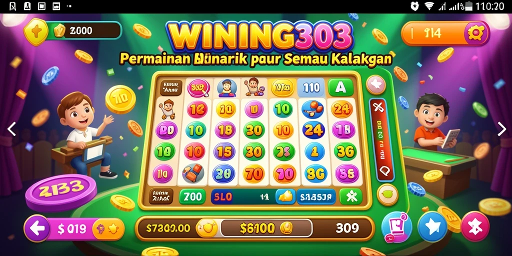 Tampilan gameplay Bingo yang menarik dan seru di WINNING303.